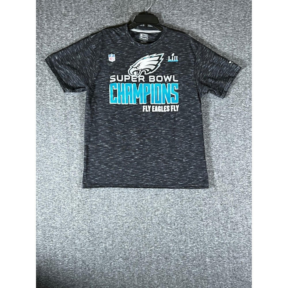 Fanatics Pro Line Mens Philadelphia Eagles Super Bowl LII Champions T-Shirt L